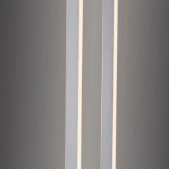 Paul Neuhaus Q-Serie Lampadaire Paul-Neuhaus Q-KAAN LED Acier brossé, 2 lumières, Télécommandes