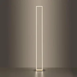 Paul Neuhaus Q-Serie Lampadaire Paul-Neuhaus Q-KAAN LED Acier brossé, 2 lumières, Télécommandes