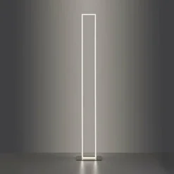 Paul Neuhaus Q-Serie Lampadaire Paul-Neuhaus Q-KAAN LED Acier brossé, 2 lumières, Télécommandes