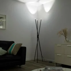 Paul Neuhaus Q-Serie Lampadaire Paul-Neuhaus Q-PETER LED Anthracite, 3 lumières, Télécommandes