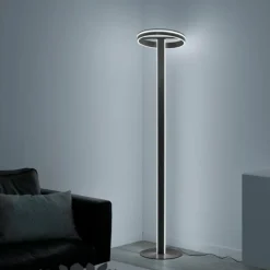 Paul Neuhaus Q-Serie Lampadaire Paul-Neuhaus Q-VITO LED Anthracite, 3 lumières, Télécommandes