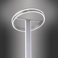 Paul Neuhaus Q-Serie Lampadaire Paul-Neuhaus Q-VITO LED Acier brossé, 3 lumières, Télécommandes