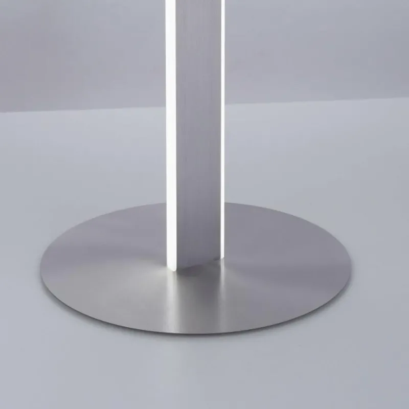 Paul Neuhaus Q-Serie Lampadaire Paul-Neuhaus Q-VITO LED Acier brossé, 3 lumières, Télécommandes