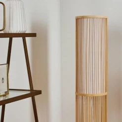 Lampes En Tissu-hofstein Lampadaire Peri Bois clair, 1 lumière