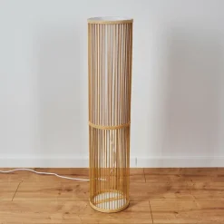 Lampes En Tissu-hofstein Lampadaire Peri Bois clair, 1 lumière