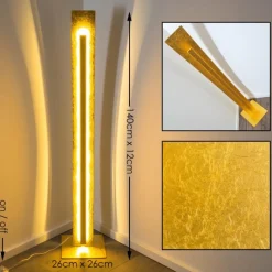 Lampes Dorées-hofstein Lampadaire Petrolia LED Or, 1 lumière