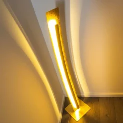 Lampes Dorées-hofstein Lampadaire Petrolia LED Or, 1 lumière