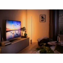 Luminaires Philips Lampadaire Philips Hue Signe LED Blanc, 1 lumière, Changeur de couleurs