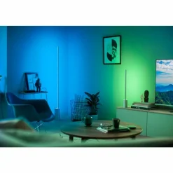 Luminaires Philips Lampadaire Philips Hue Signe LED Blanc, 1 lumière, Changeur de couleurs