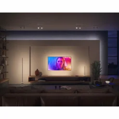 Luminaires Philips Lampadaire Philips Hue Signe LED Blanc, 1 lumière, Changeur de couleurs
