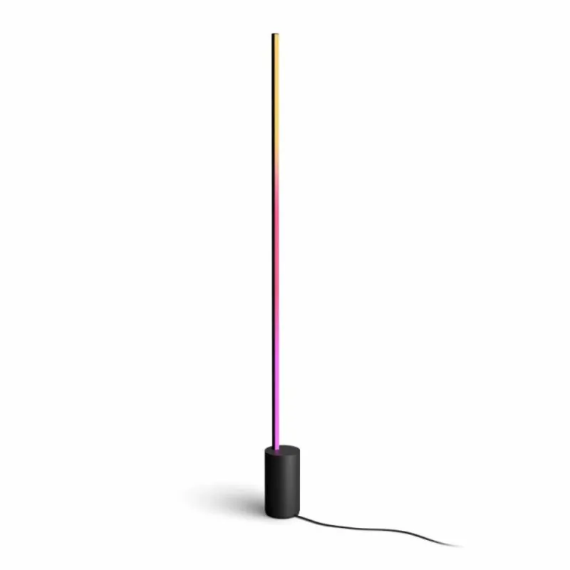 Luminaires Philips Lampadaire Philips Hue Signe LED Noir, 1 lumière, Changeur de couleurs
