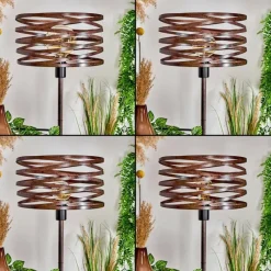 Lampes Vintages & Rétros-hofstein Lampadaire Pierrefonds Rouille, Noir, 1 lumière