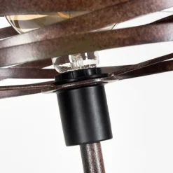 Lampes Vintages & Rétros-hofstein Lampadaire Pierrefonds Rouille, Noir, 1 lumière