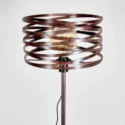 Lampes Vintages & Rétros-hofstein Lampadaire Pierrefonds Rouille, Noir, 1 lumière