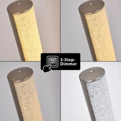 hofstein Lampadaire Pipe LED Nickel mat, 1 lumière