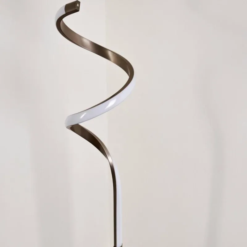 hofstein Lampadaire Pitasch LED Nickel mat, 1 lumière