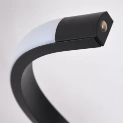 hofstein Lampadaire Pitasch LED Noir, 1 lumière