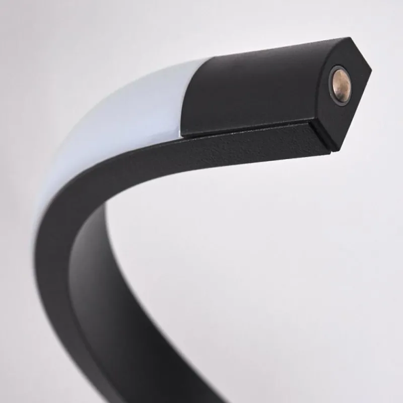 hofstein Lampadaire Pitasch LED Noir, 1 lumière