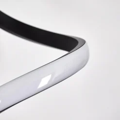 hofstein Lampadaire Pitasch LED Noir, 1 lumière