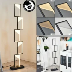 hofstein Lampadaire Pitasch LED Noir, 1 lumière* Lampadaires Et Lampes Sur Pied