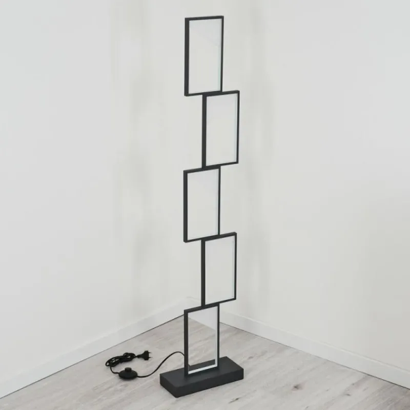 hofstein Lampadaire Pitasch LED Noir, 1 lumière* Lampadaires Et Lampes Sur Pied