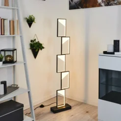 hofstein Lampadaire Pitasch LED Noir, 1 lumière* Lampadaires Et Lampes Sur Pied