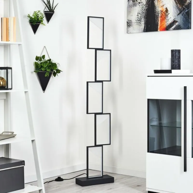 hofstein Lampadaire Pitasch LED Noir, 1 lumière* Lampadaires Et Lampes Sur Pied