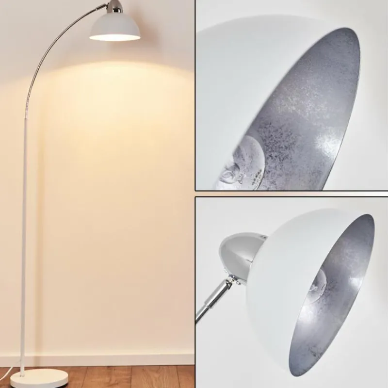 hofstein Lampadaire Poitou Blanc, 1 lumière