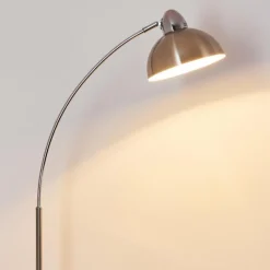 hofstein Lampadaire Poitou Nickel mat, 1 lumière
