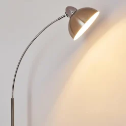hofstein Lampadaire Poitou Nickel mat, 1 lumière