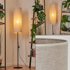 Lampes En Tissu-hofstein Lampadaire Pomancillo Noir, 1 lumière