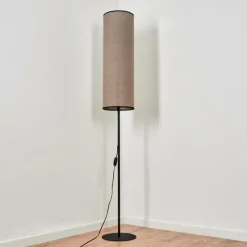 Lampes En Tissu-hofstein Lampadaire Pomancillo Noir, 1 lumière