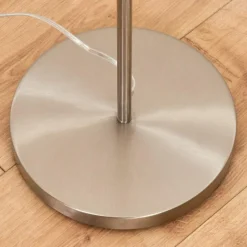 Luminaires Scandinaves-hofstein Lampadaire Pontresina Nickel mat, 1 lumière