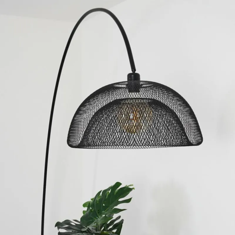 Lampes Industrielles-hofstein Lampadaire Pralo Noir, 1 lumière