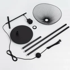 Lampes Vintages & Rétros-hofstein Lampadaire Pucara Noir, 1 lumière