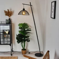 Lampes Vintages & Rétros-hofstein Lampadaire Pucara Noir, 1 lumière