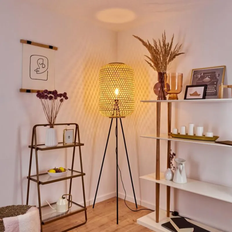 Luminaires Scandinaves-hofstein Lampadaire Quinto Noir, 1 lumière