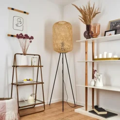 Luminaires Scandinaves-hofstein Lampadaire Quinto Noir, 1 lumière