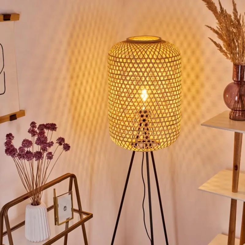 Luminaires Scandinaves-hofstein Lampadaire Quinto Noir, 1 lumière