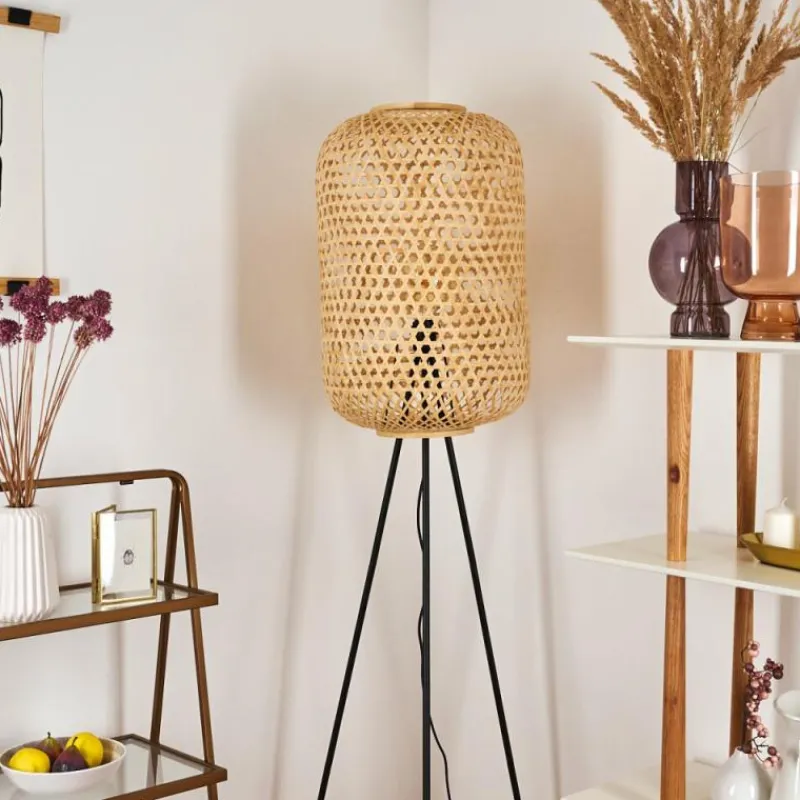 Luminaires Scandinaves-hofstein Lampadaire Quinto Noir, 1 lumière