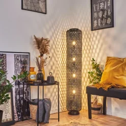 Luminaires Scandinaves-hofstein Lampadaire Quinto Noir, 4 lumières