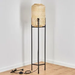 Luminaires Scandinaves-hofstein Lampadaire Quinto Noir, 1 lumière