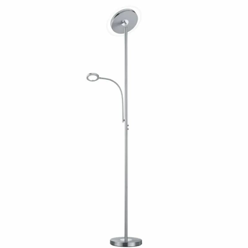 Luminaires Reality Lampadaire Reality Ackbar LED Nickel mat, 1 lumière* Éclairage Led