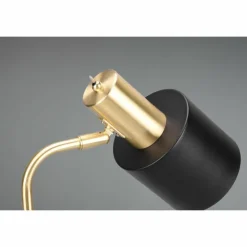 Lampes Dorées-Luminaires Reality Lampadaire Reality Adam Or, Noir, 1 lumière