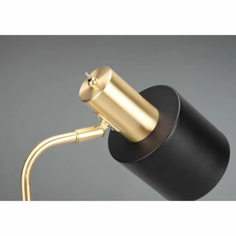 Lampes Dorées-Luminaires Reality Lampadaire Reality Adam Or, Noir, 1 lumière