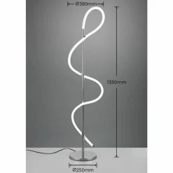 Luminaires Reality Lampadaire Reality Argos LED Chrome, 1 lumière* Éclairage Led