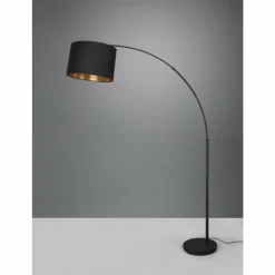 Lampes En Tissu-Luminaires Reality Lampadaire Reality Bolivia Noir, 1 lumière