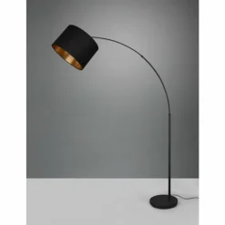 Lampes En Tissu-Luminaires Reality Lampadaire Reality Bolivia Noir, 1 lumière