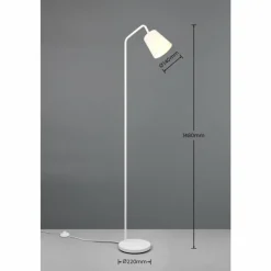Lampes En Tissu-Luminaires Reality Lampadaire Reality BUDDY Blanc, 1 lumière