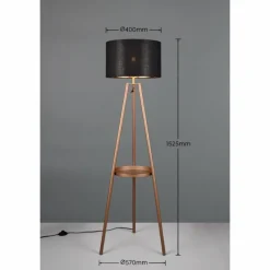 Lampes Dorées-Luminaires Reality Lampadaire Reality COLETTE Brun, 1 lumière